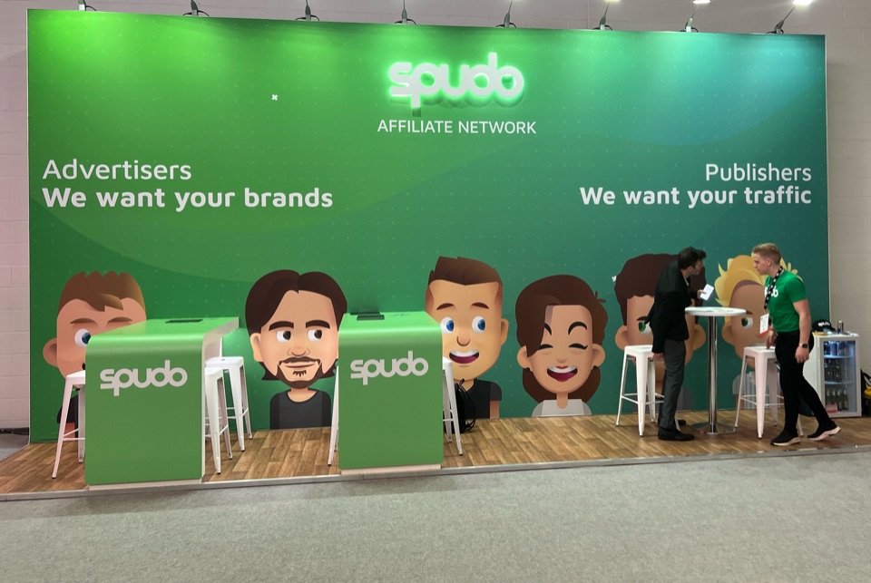 Spudo's own stand at iGB London