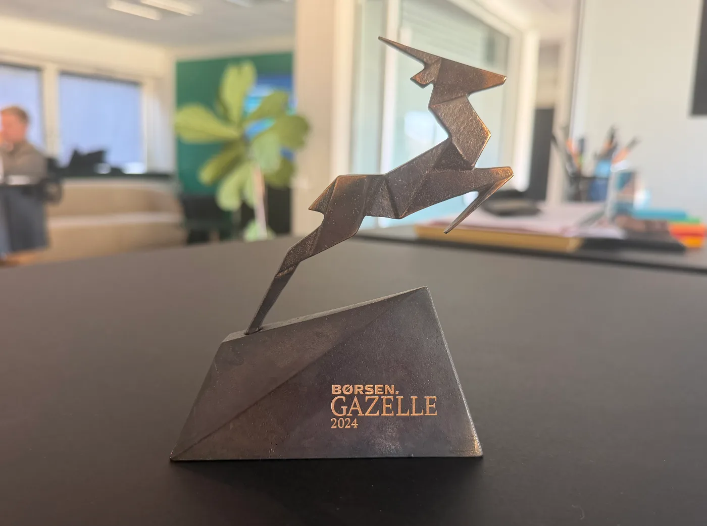 The Børsen Gazelle 2024 award at the Spudo office in Aalborg